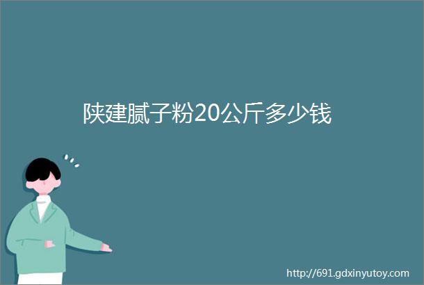 陕建腻子粉20公斤多少钱